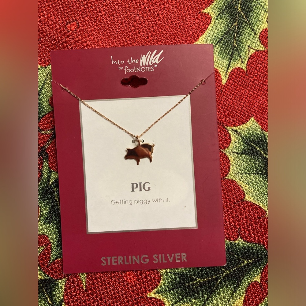 Into The Wild by Footnotes 16" Pig Necklace and Charm